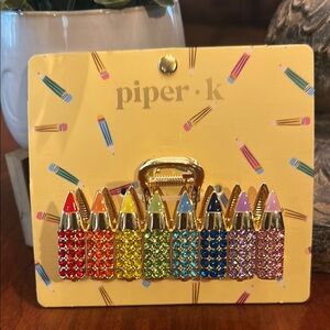 Piper Red and Orange Hair Accessories